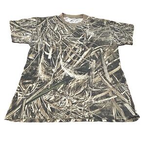 Hanes Mossy-Style Camo T-Shirt Men’s Medium – Outdoors Hunting Tee